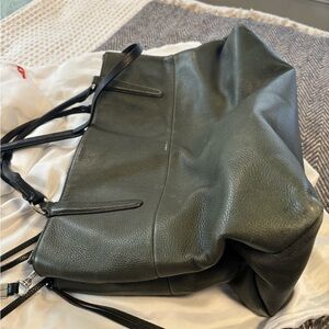 Vintage Coach Dark Green Leather Satchel